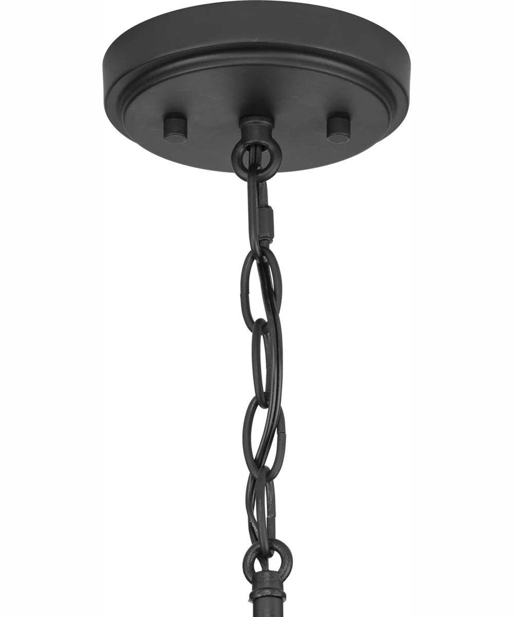Burgess 1-Light Modern Farmhouse Pendant Matte Black - Image 8