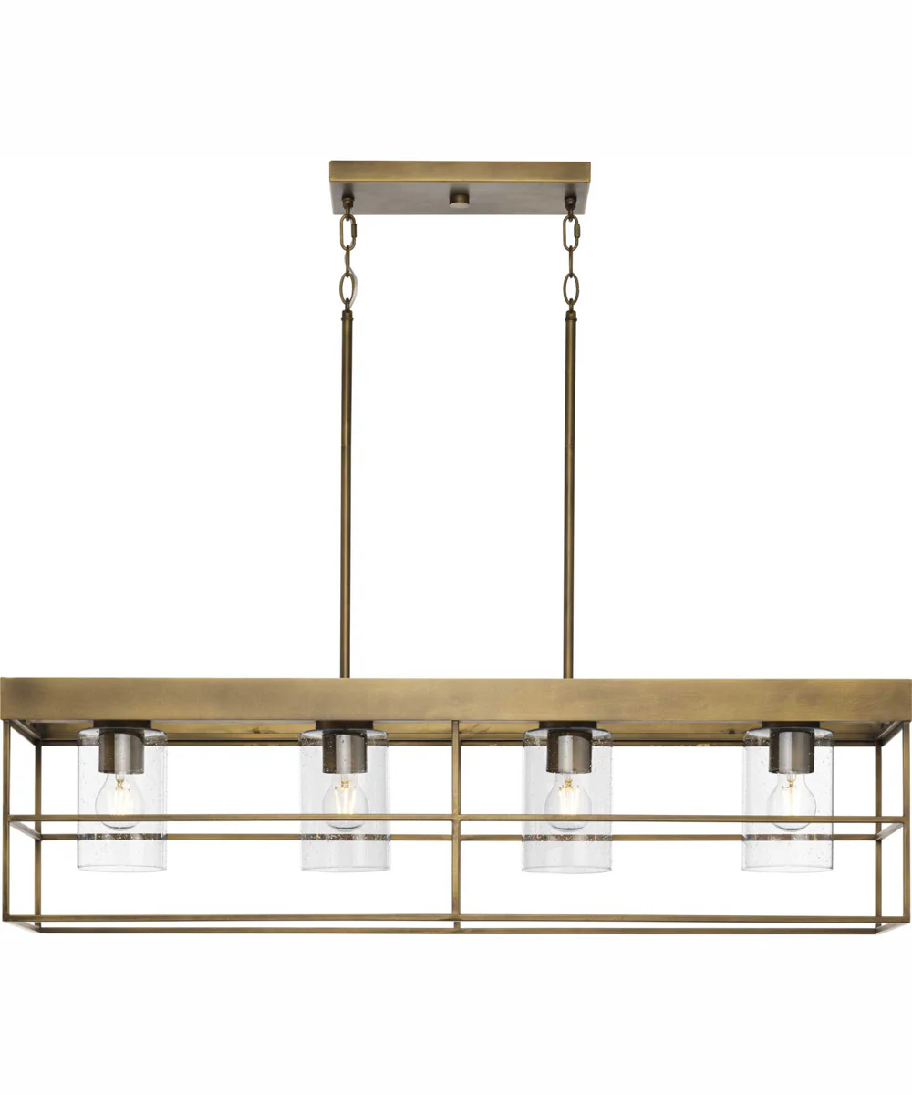 Burgess 4-Light Modern Farmhouse Island Light Aged Bronze - Image 7