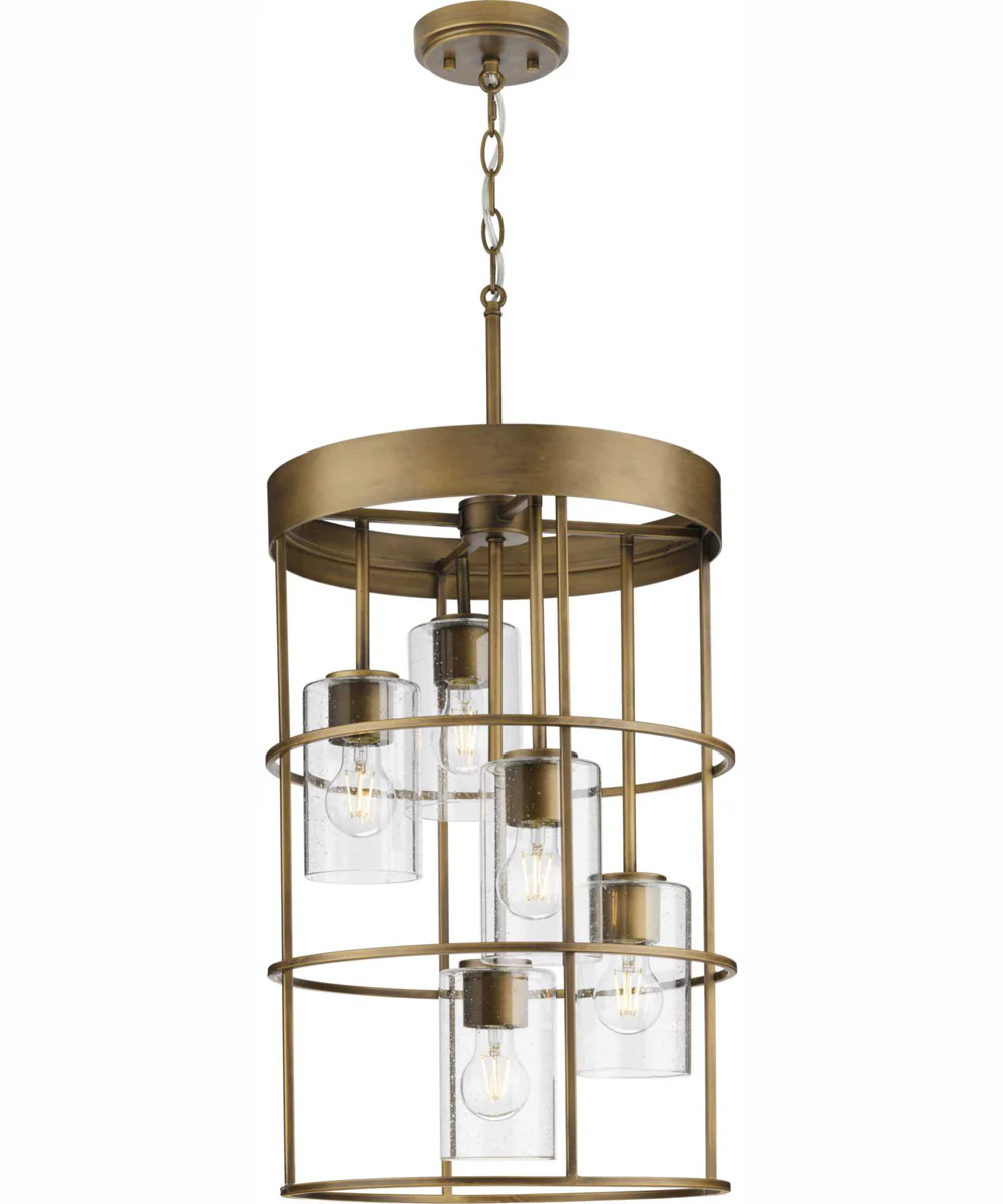 Burgess 5-Light Modern Farmhouse Hall & Foyer Light Aged Bronze - Image 6