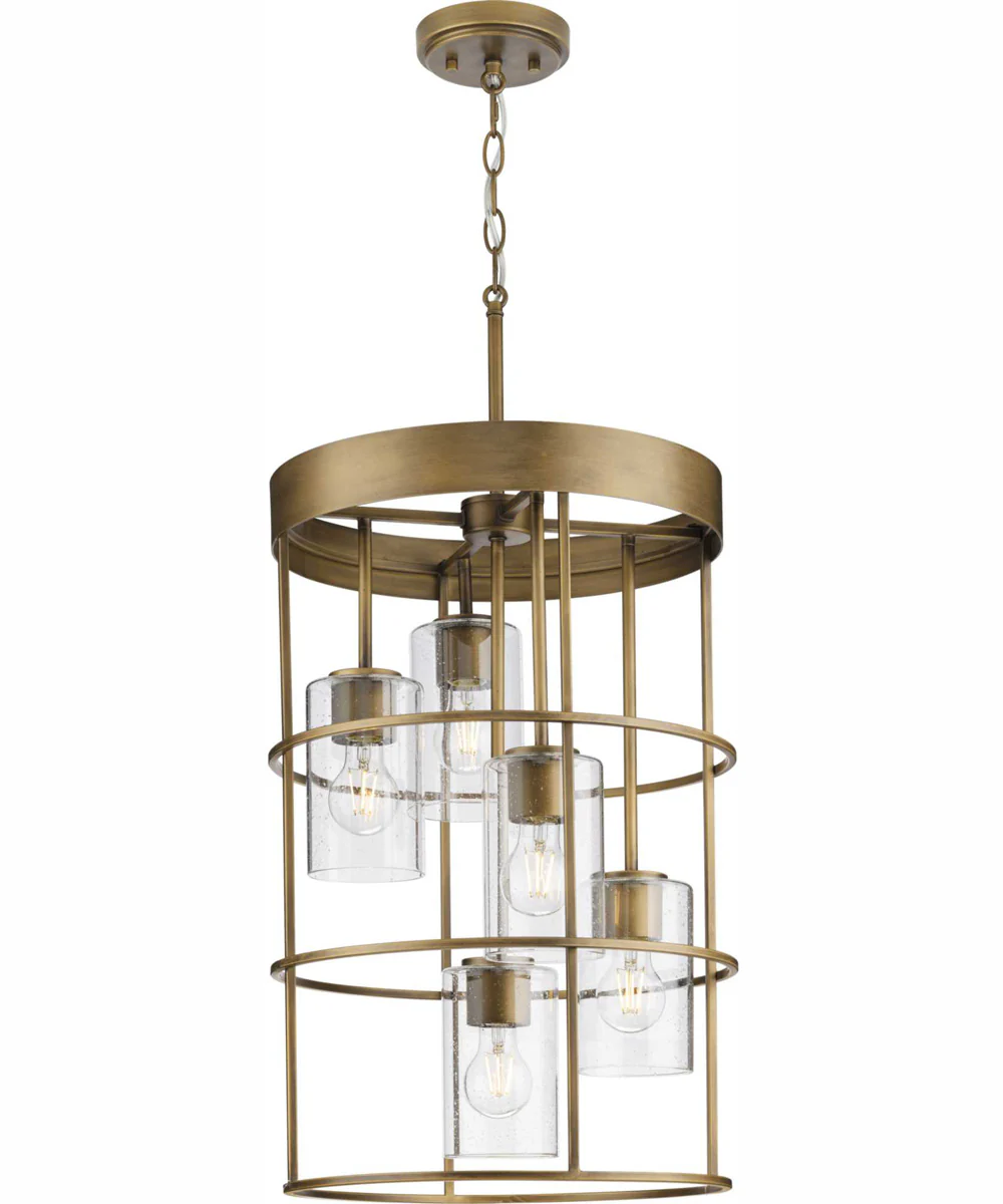 Burgess 5-Light Modern Farmhouse Hall & Foyer Light Aged Bronze - Image 7