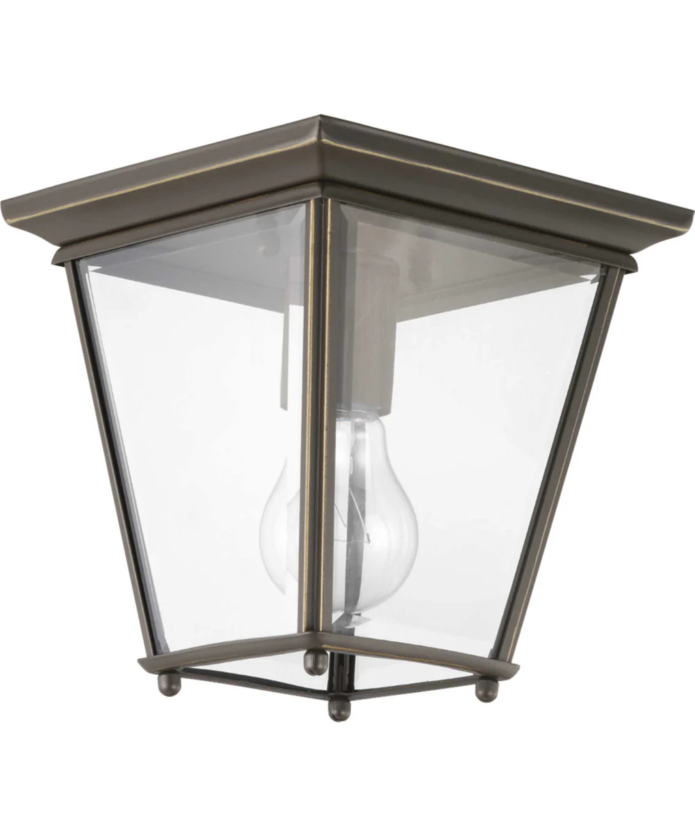 Burlington 1-Light 7" Outdoor Flush Mount Antique Bronze