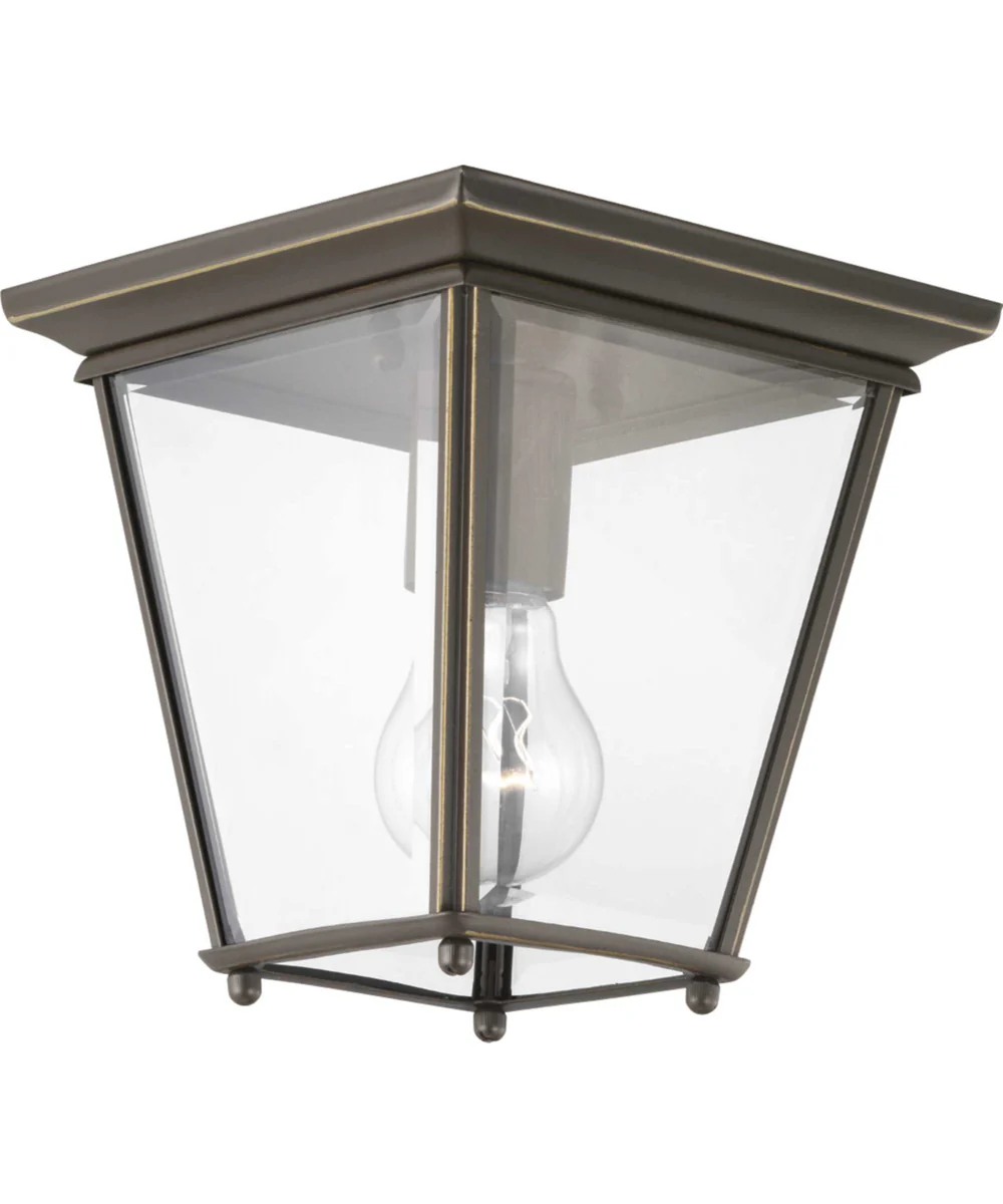 Burlington 1-Light 7" Outdoor Flush Mount Antique Bronze - Image 2
