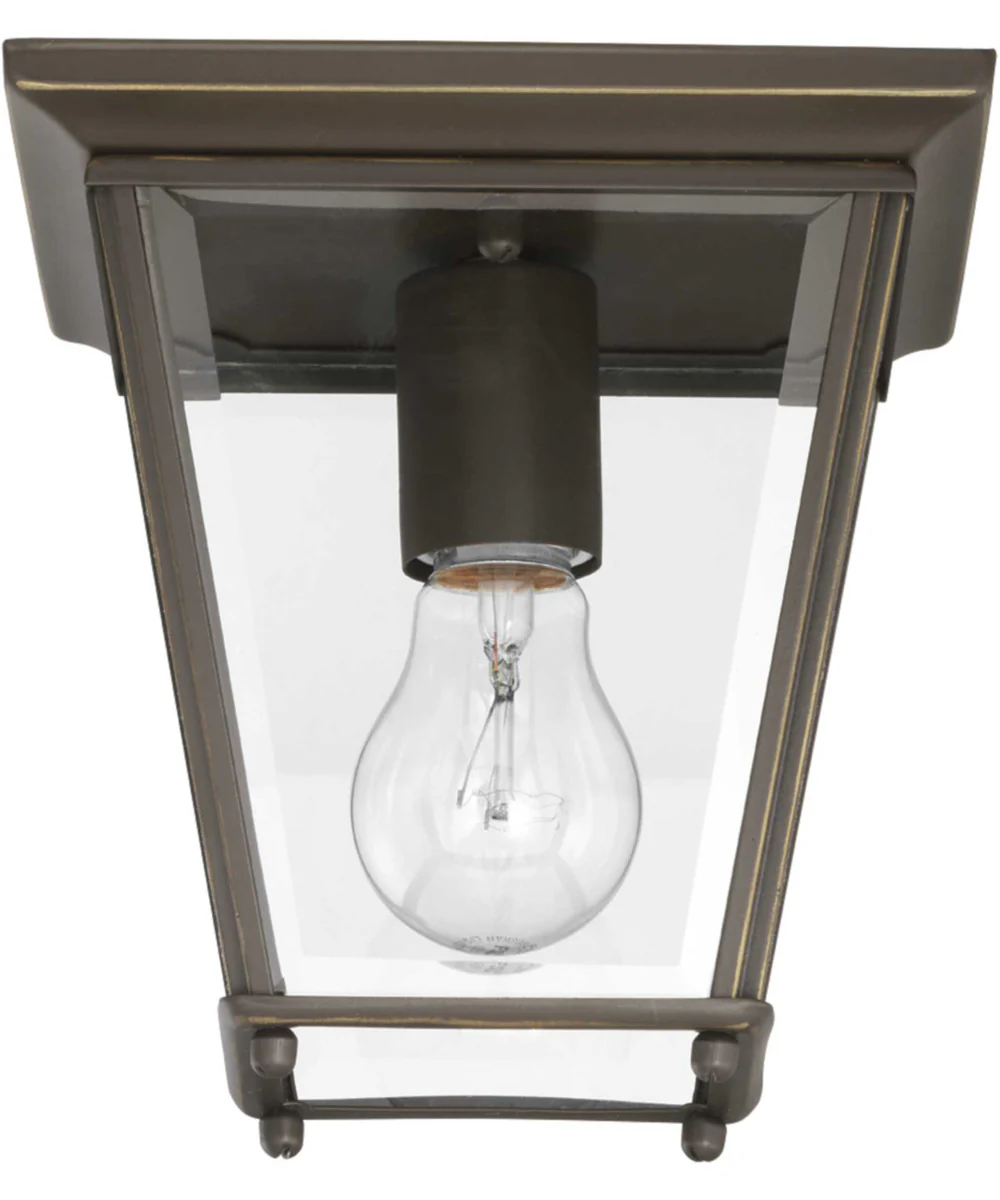 Burlington 1-Light 7" Outdoor Flush Mount Antique Bronze - Image 4