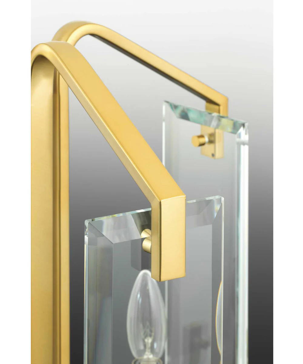 Cahill 2-Light Clear Glass Luxe Bath Vanity Light Brushed Bronze - Image 4