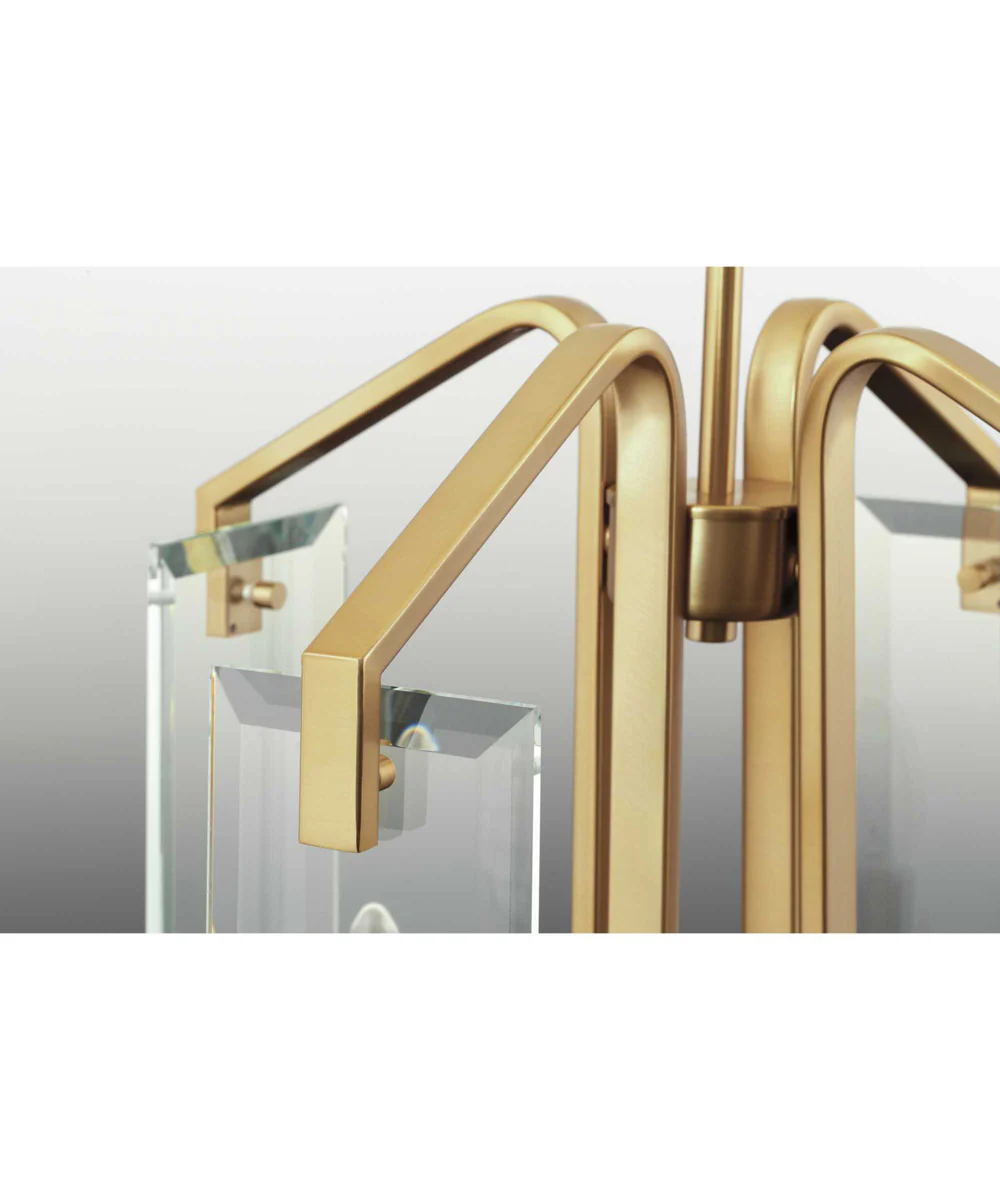 Cahill 3-Light Clear Glass Luxe Bath Vanity Light Brushed Bronze - Image 3