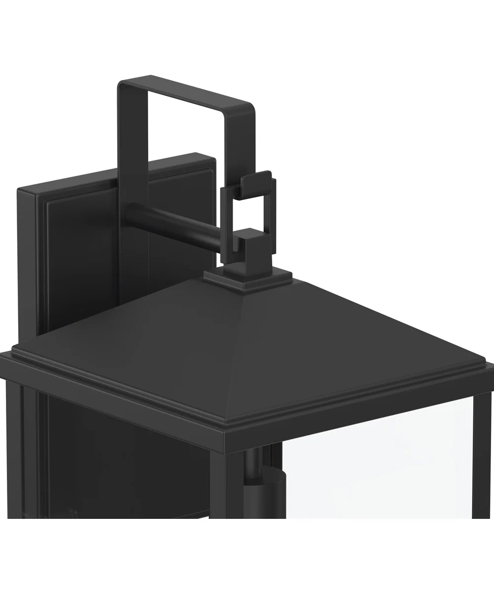 Cantley Extra Large Outdoor Wall Lantern with Clear Glass Panels Matte Black - Image 5