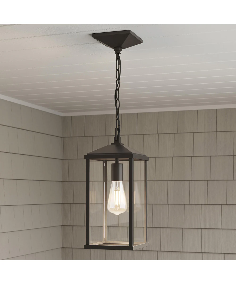 Cantley Outdoor Pendant with Clear Glass Panels Antique Bronze - Image 12