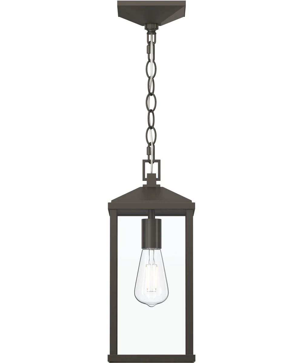 Cantley Outdoor Pendant with Clear Glass Panels Antique Bronze - Image 7