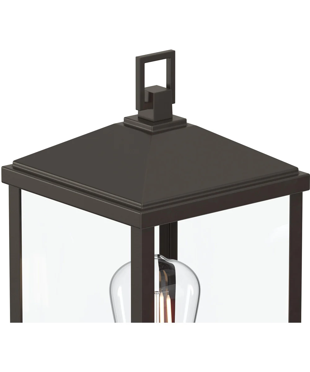 Cantley Outdoor Post Mount Lantern Light with Clear Glass Panels Antique Bronze - Image 5