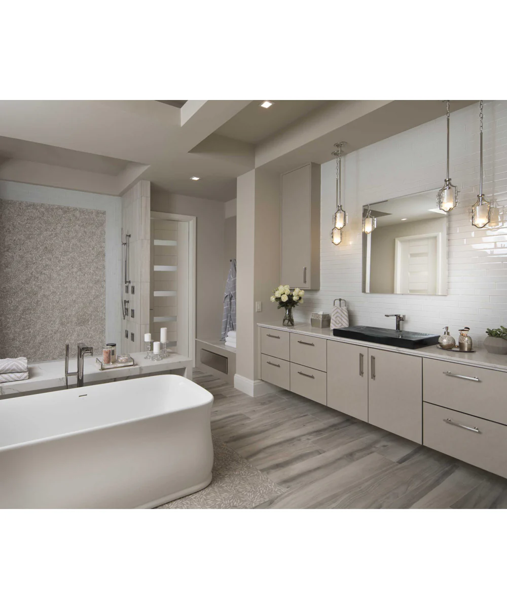 Caress 1-Light Clear Water Glass Luxe Mini-Pendant Light Polished Nickel - Image 2