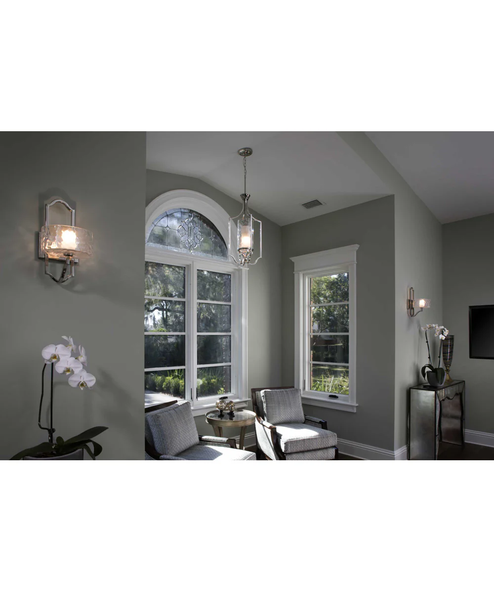 Caress 1-Light Small Foyer Pendant Polished Nickel - Image 2