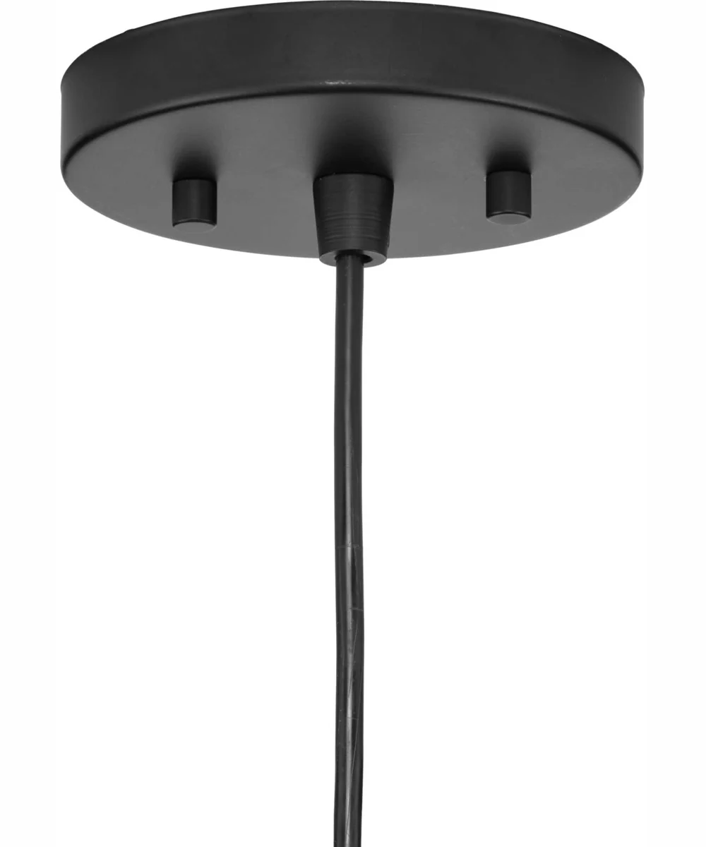 Chandra 1-Light Global Pendant with Woven Shade Matte Black - Image 8