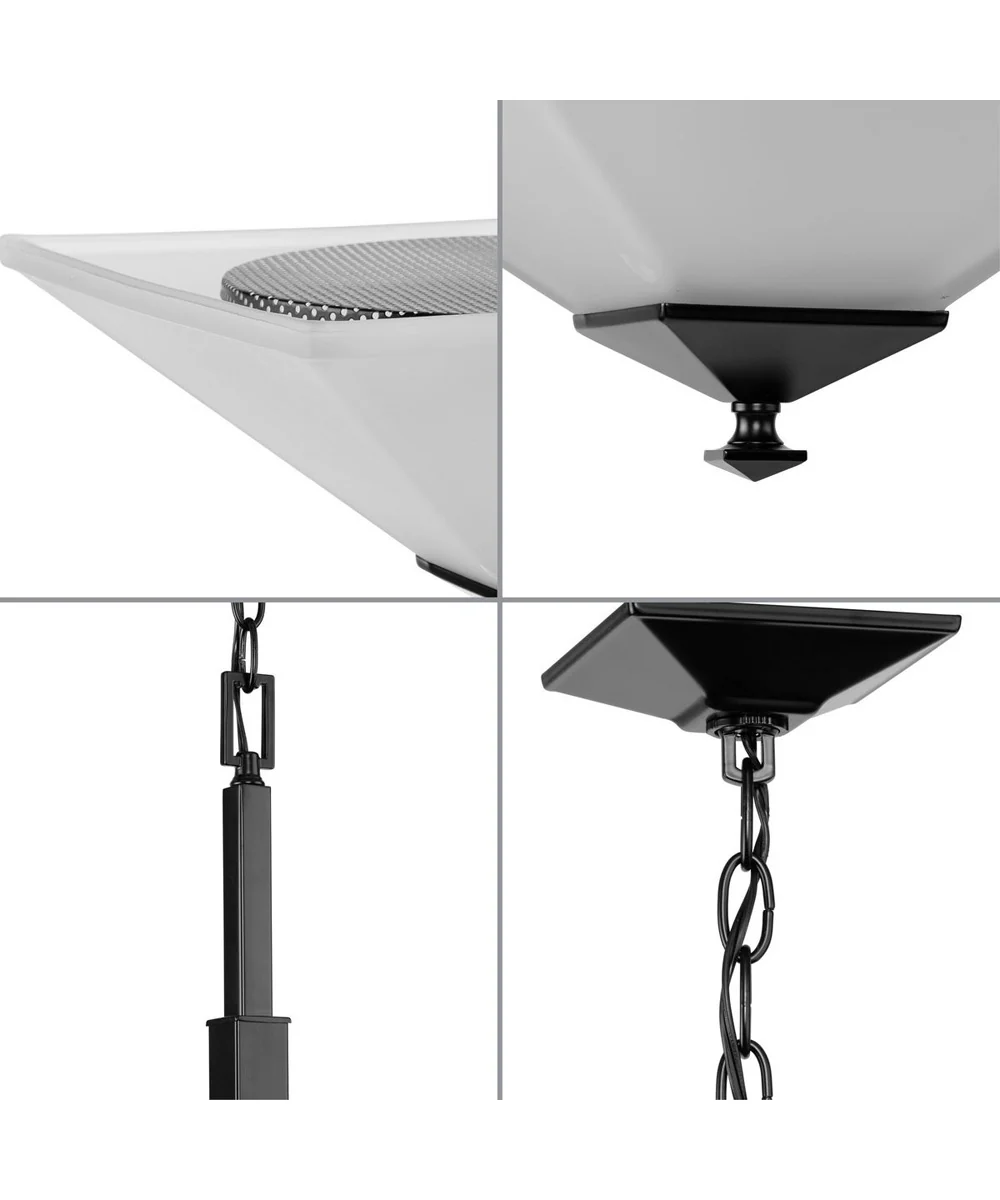 Clifton Heights 2-Light Inverted Pendant Matte Black - Image 3