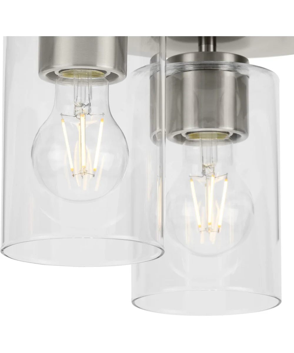 Cofield 12 in. 3-Light Flush Mount P350237 Brushed Nickel - Image 5