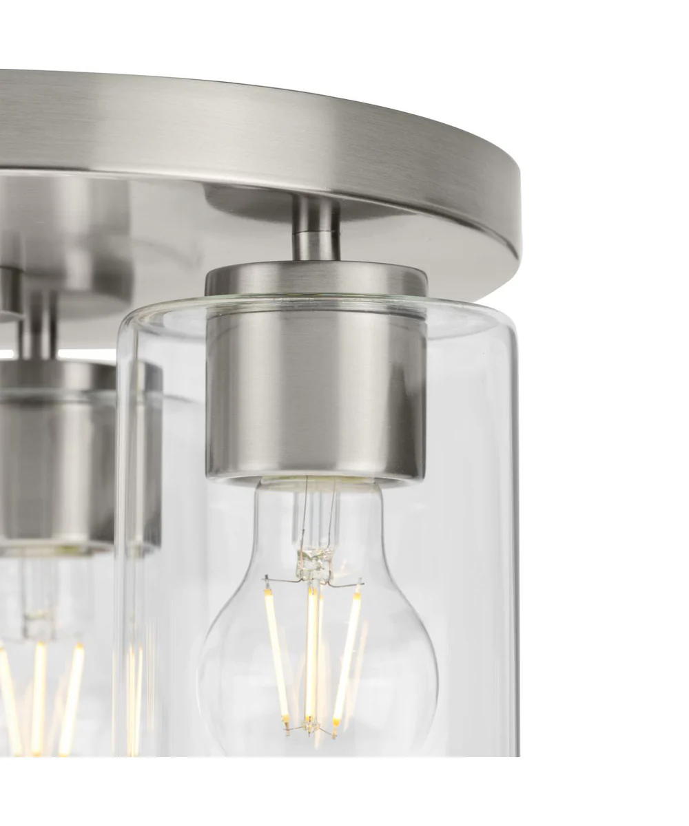 Cofield 12 in. 3-Light Flush Mount P350237 Brushed Nickel - Image 6