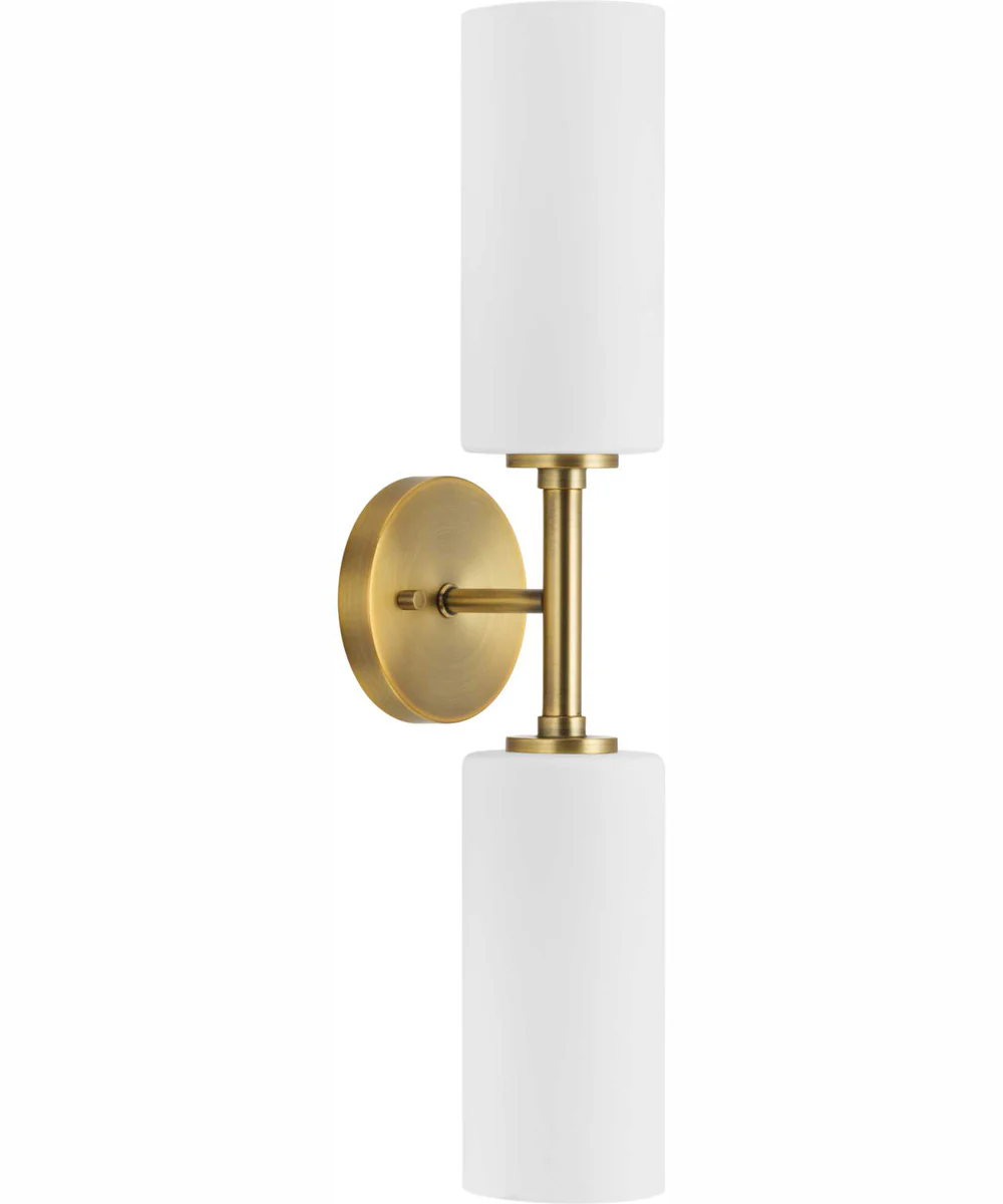 Cofield 2-Light Transitional Wall Bracket Vintage Brass