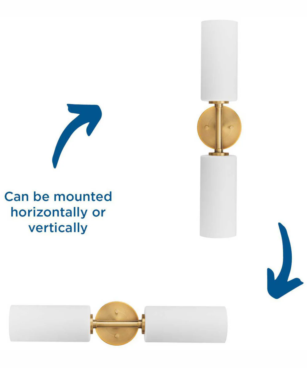 Cofield 2-Light Transitional Wall Bracket Vintage Brass - Image 11