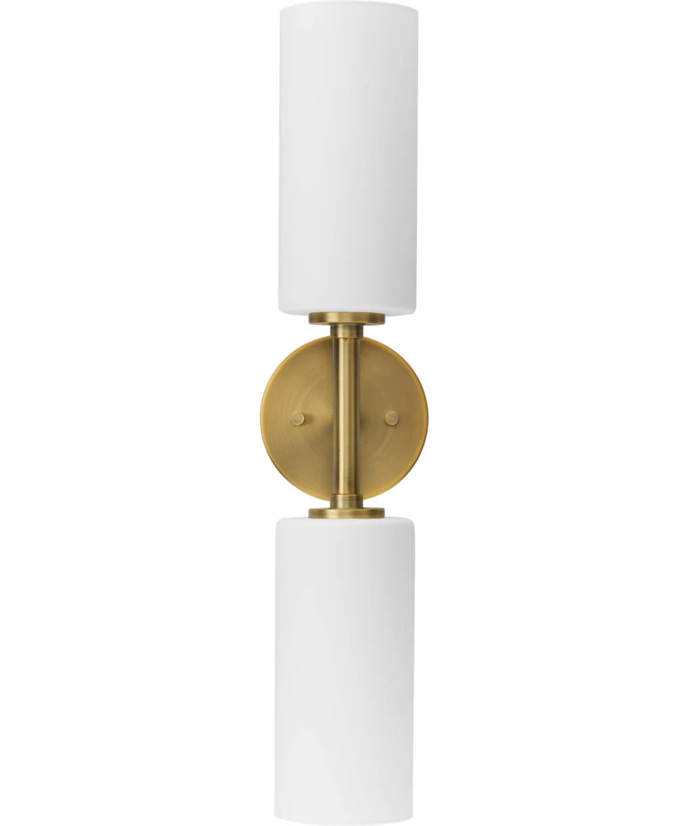 Cofield 2-Light Transitional Wall Bracket Vintage Brass - Image 8