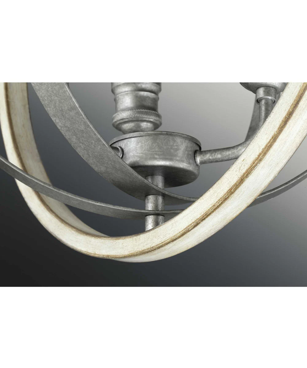 Conestee 6-Light Farmhouse Pendant Light Galvanized Finish - Image 4