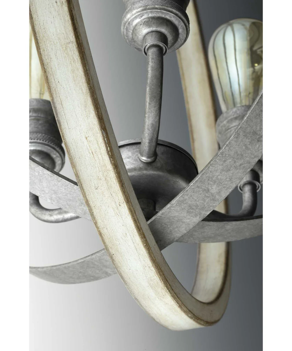 Conestee 6-Light Farmhouse Pendant Light Galvanized Finish - Image 5