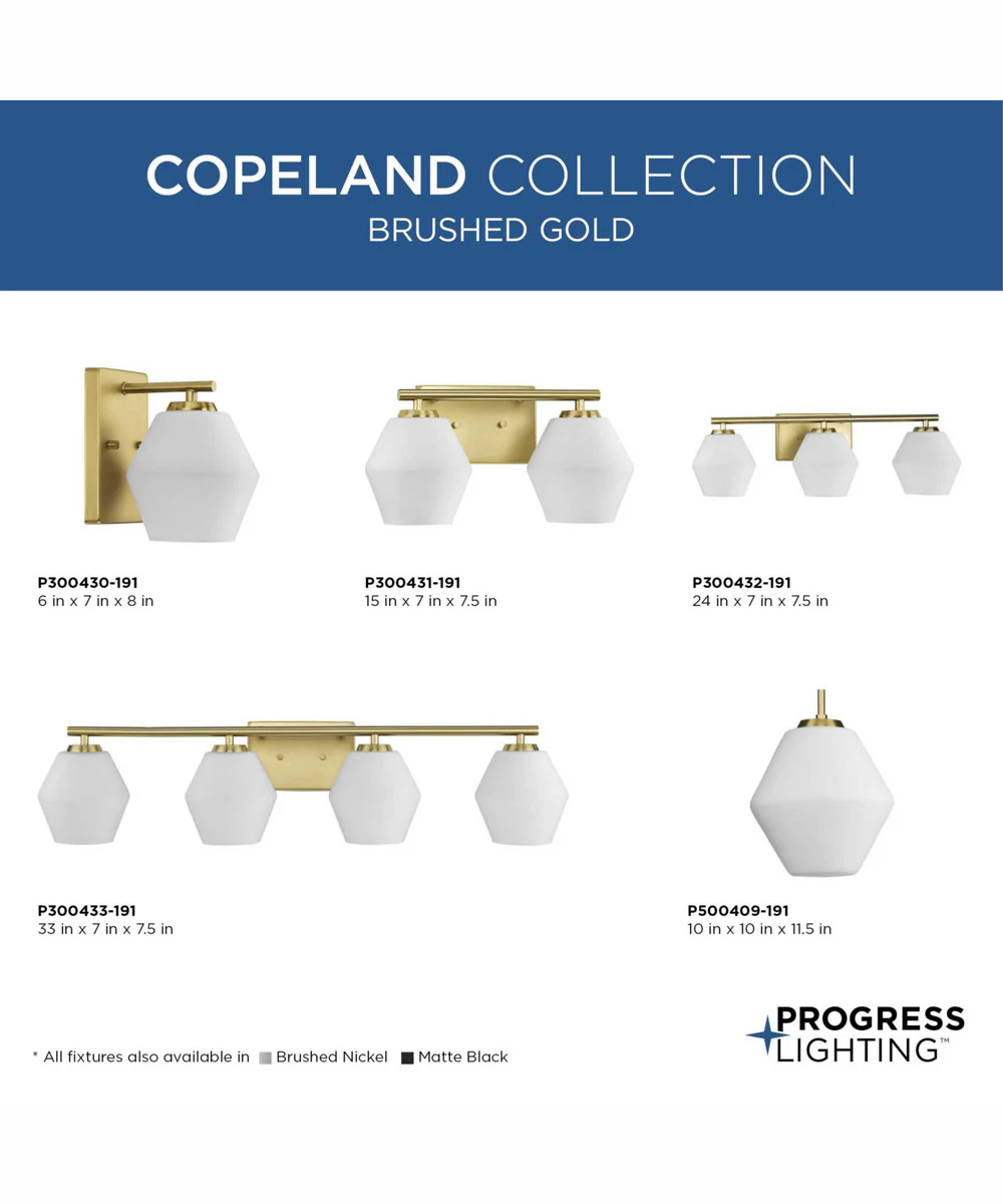 Copeland 1-Light Mid-Century Modern Pendant Brushed Gold - Image 4