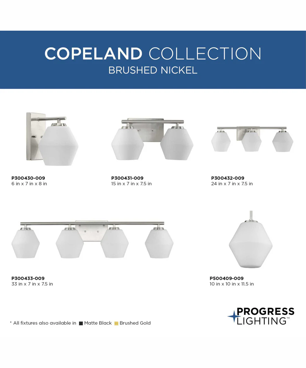 Copeland 1-Light Mid-Century Modern Pendant Brushed Nickel - Image 9
