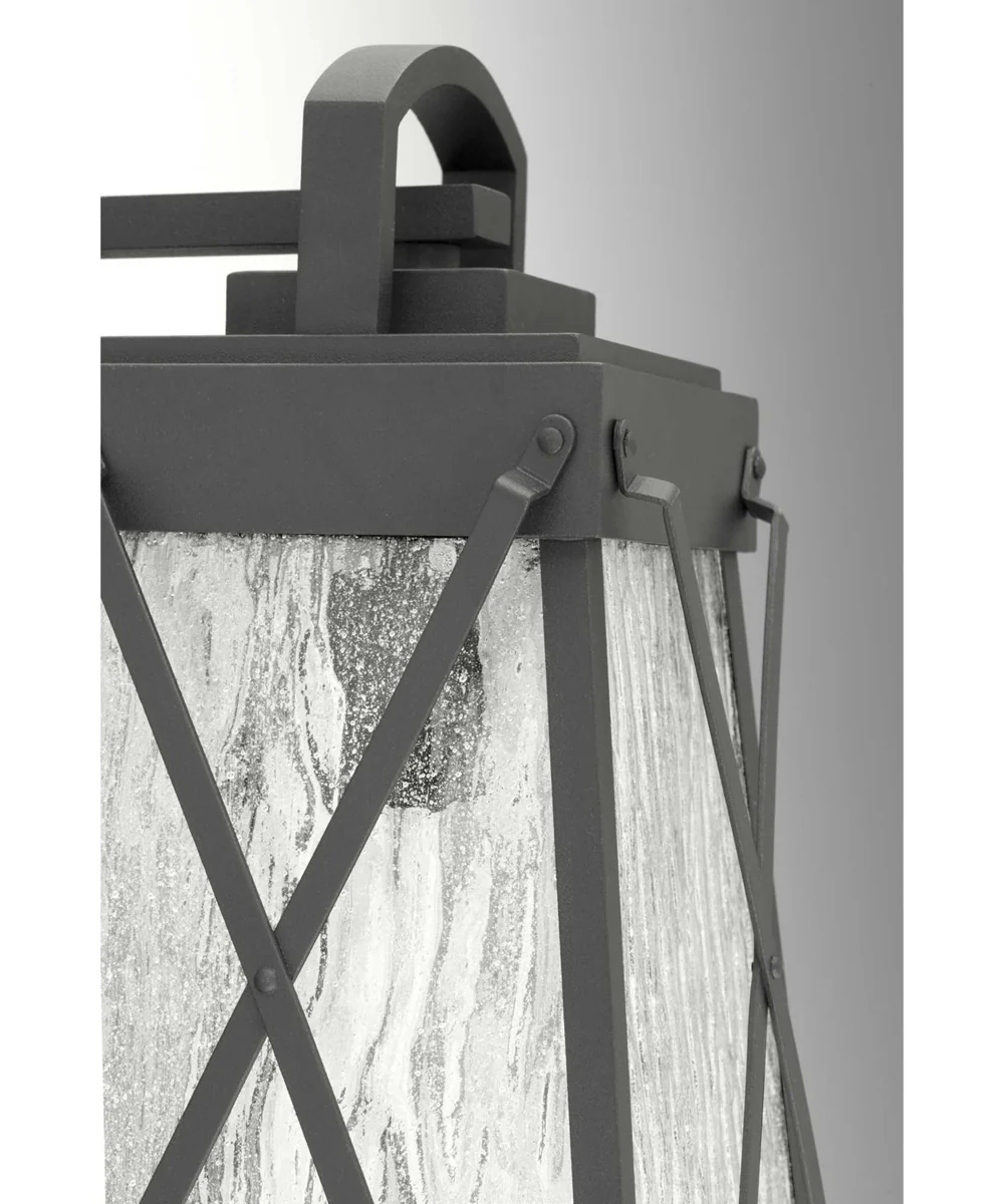 Creighton 1-Light Small Wall-Lantern Textured Black - Image 2
