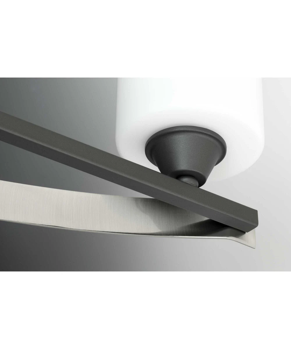 Dart 3-Light Etched Glass Modern Bath Vanity Light Graphite - Image 6