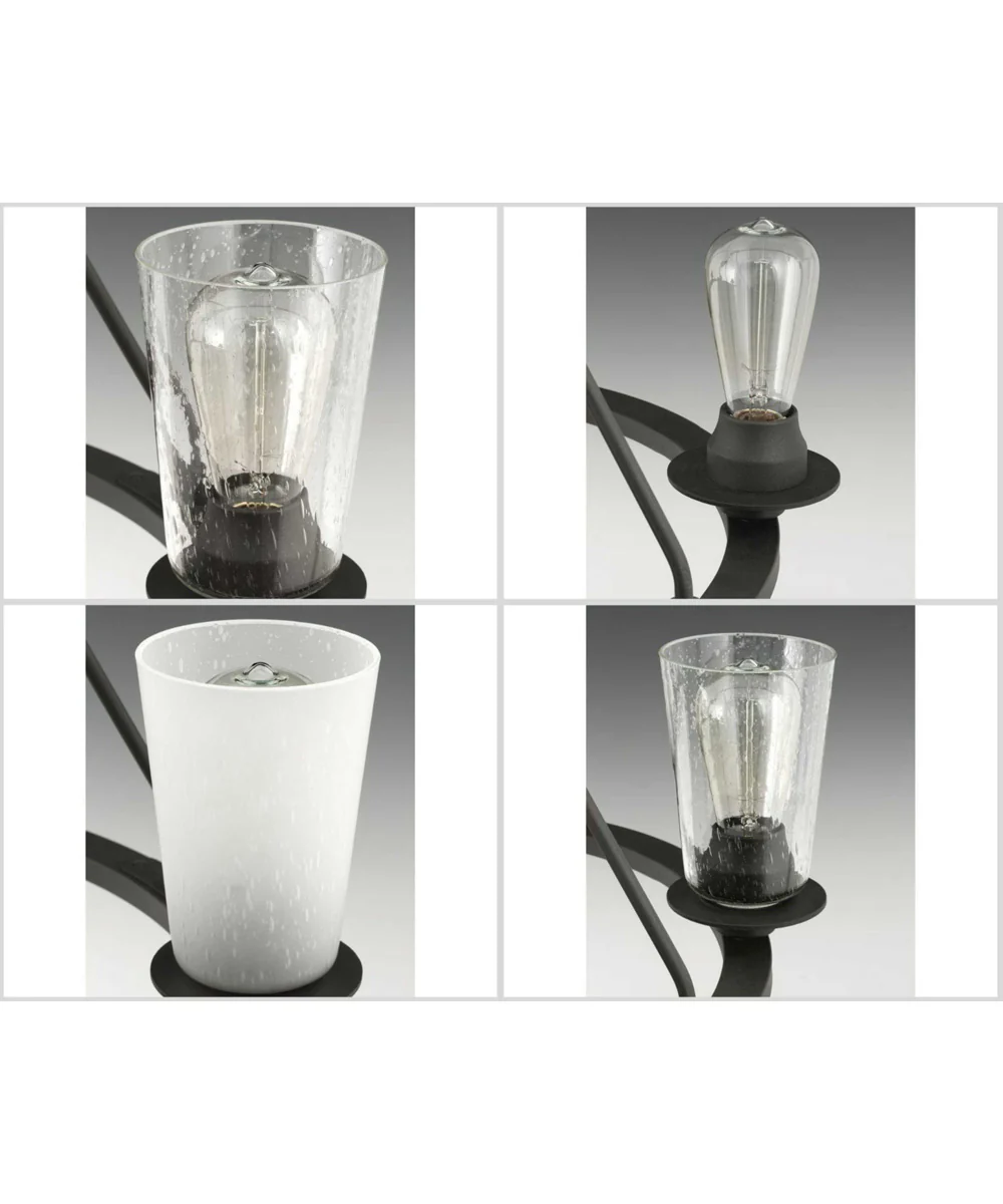 Debut 6-Light Farmhouse Chandelier Light Graphite - Image 2