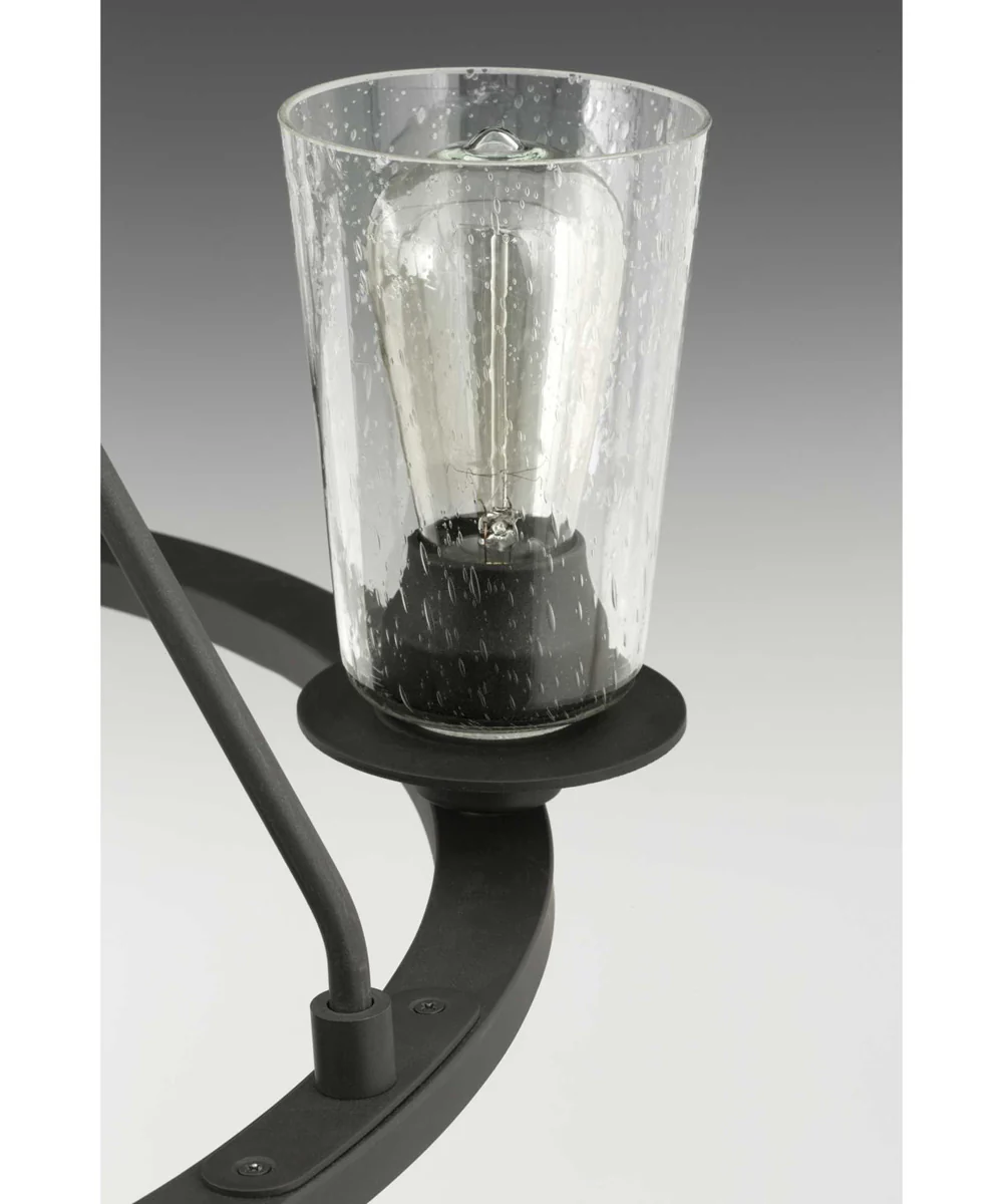 Debut 6-Light Farmhouse Chandelier Light Graphite - Image 3