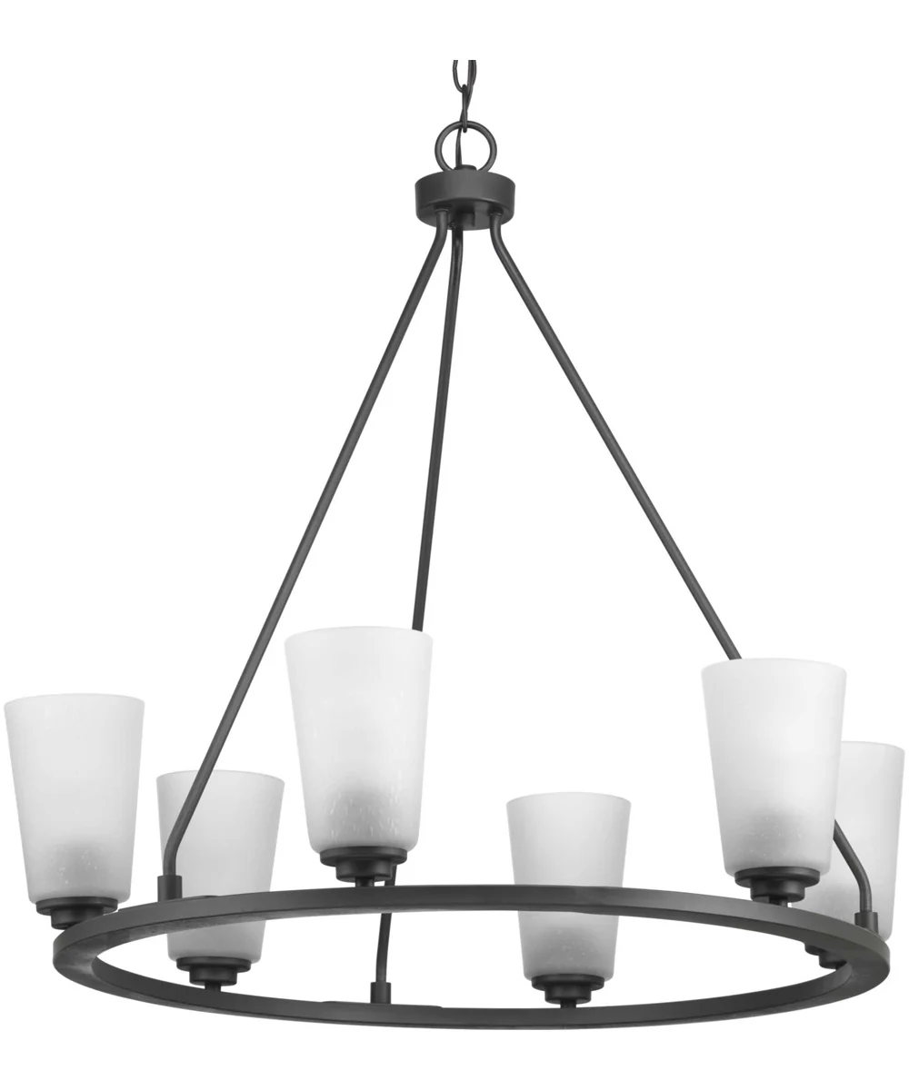 Debut 6-Light Farmhouse Chandelier Light Graphite - Image 6