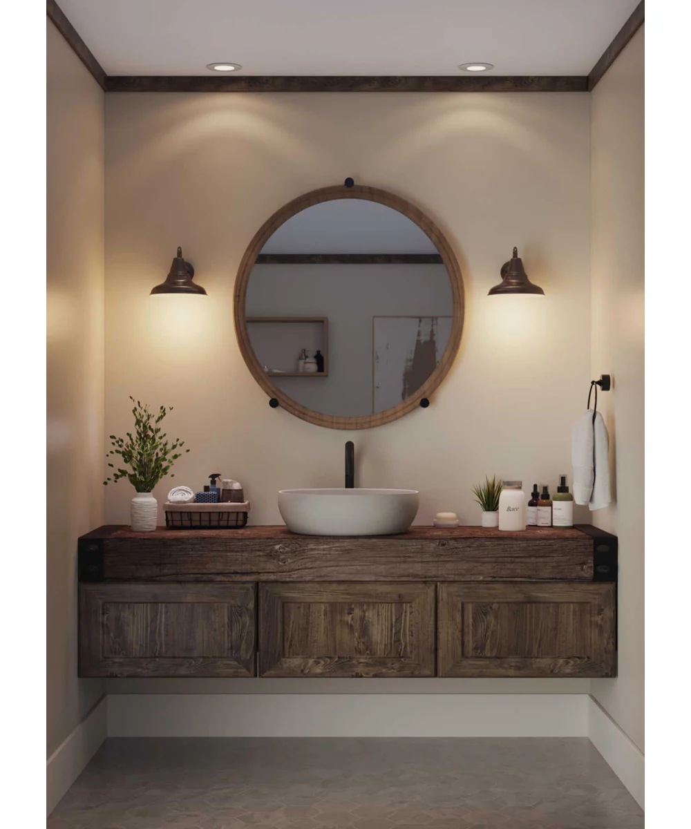 District LED Large Wall Lantern Antique Bronze - Image 4