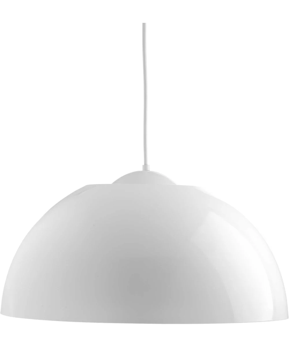 Dome 1-Light LED Pendant White - Image 2