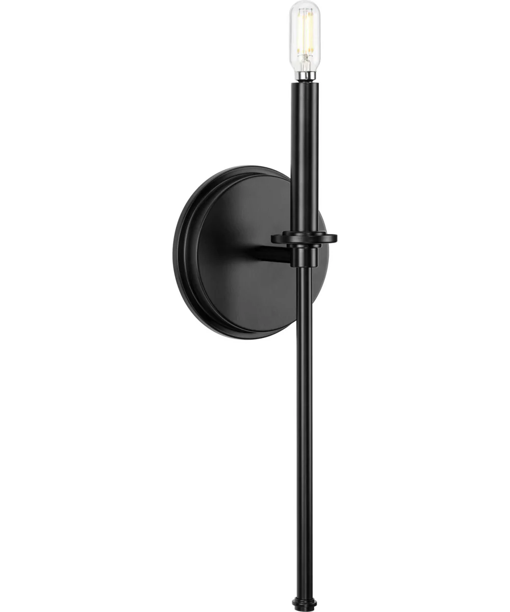 Elara 1-Light New Traditional Wall Light Matte Black