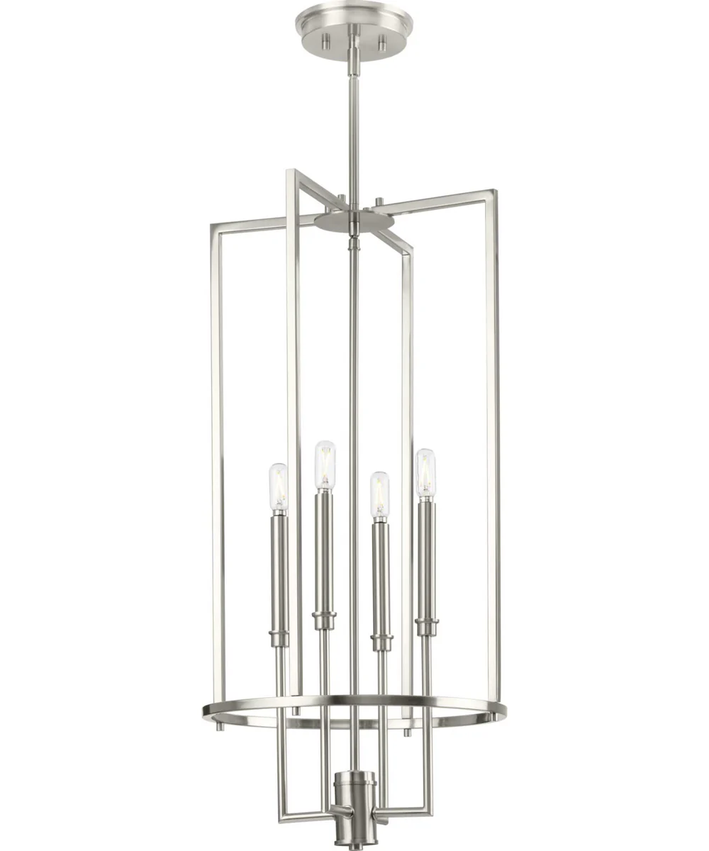 Elara 4-Light New Traditional Chandelier Foyer Light Brushed Nickel