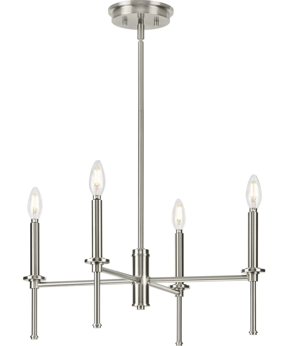 Elara 4-Light New Traditional Chandelier Light Brushed Nickel - Image 6