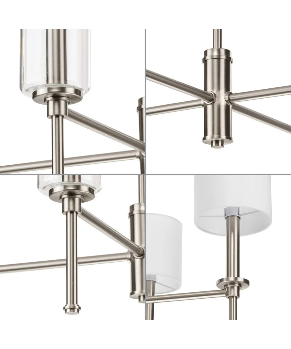 Elara 4-Light New Traditional Chandelier Light Brushed Nickel - Image 7