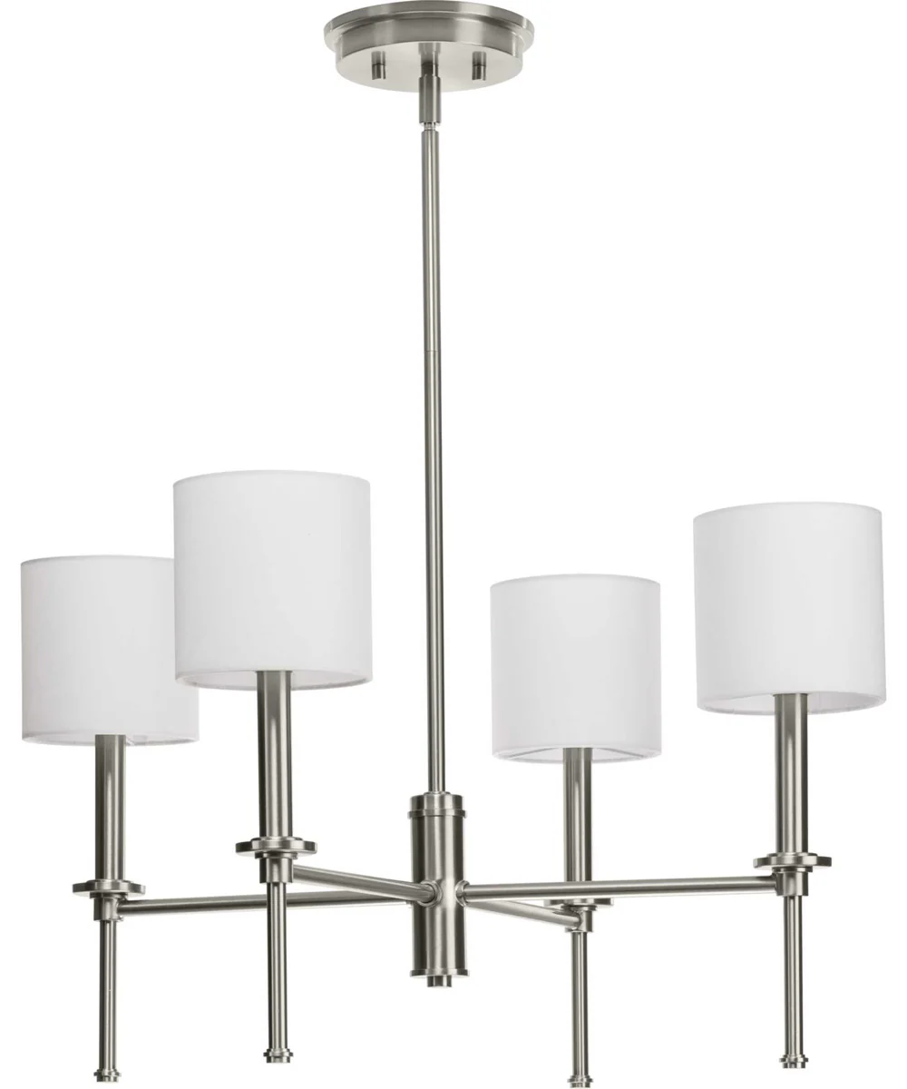 Elara 4-Light New Traditional Chandelier Light Brushed Nickel - Image 8