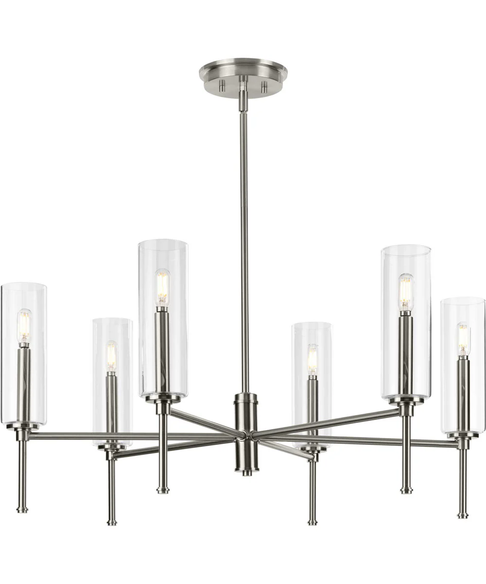 Elara 6-Light New Traditional Chandelier Light Brushed Nickel - Image 6