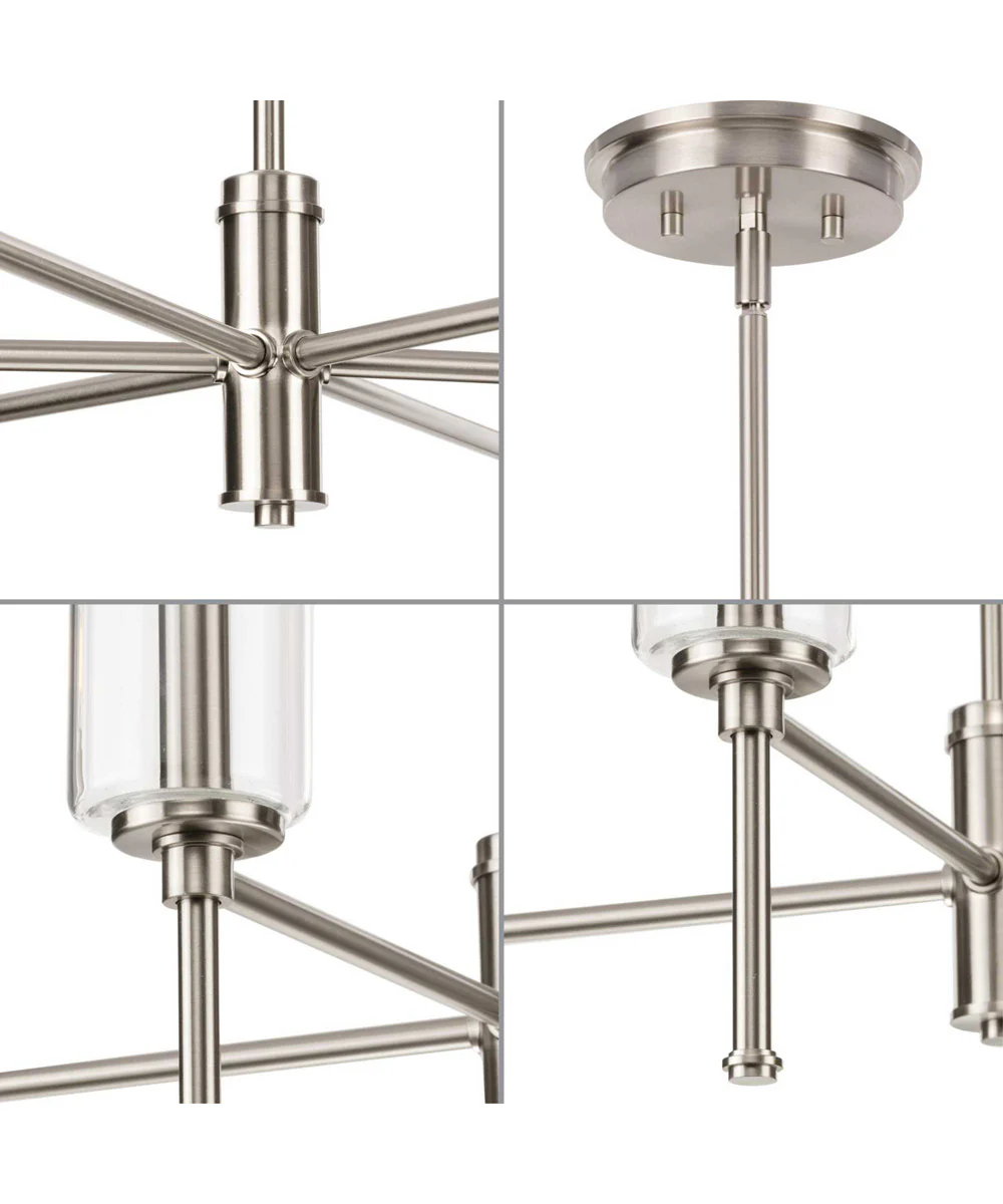 Elara 6-Light New Traditional Chandelier Light Brushed Nickel - Image 8