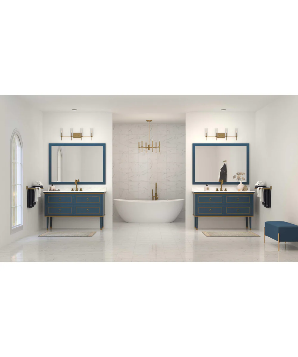 Elara 6-Light New Traditional Chandelier Light Vintage Brass - Image 2