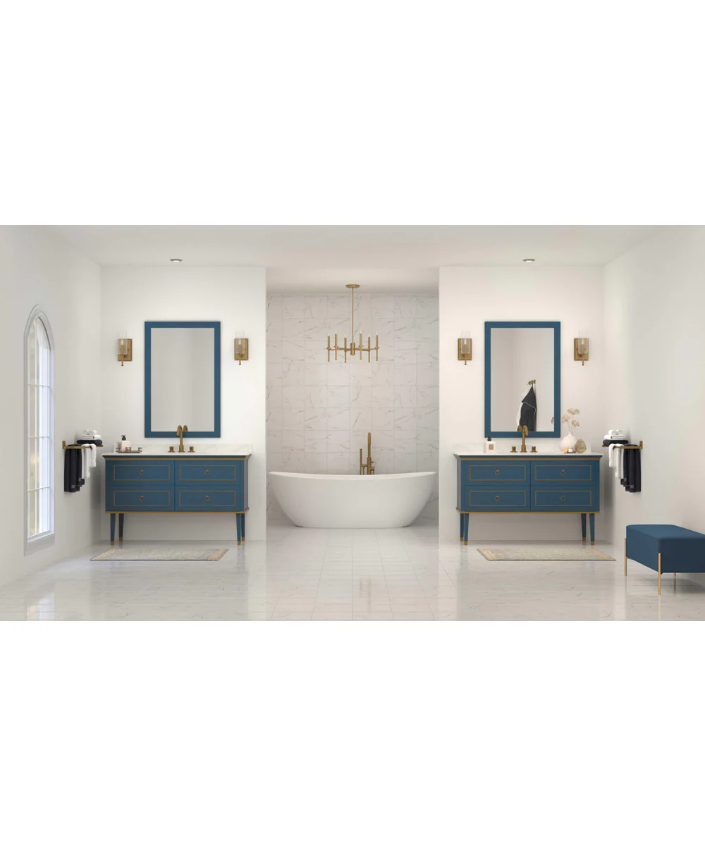 Elara 6-Light New Traditional Chandelier Light Vintage Brass - Image 3