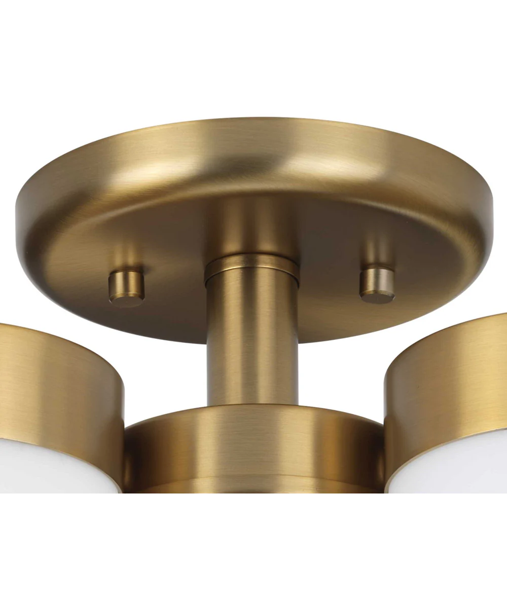 Elevate 3-Light 11-3/4" Flush Mount Brushed Bronze - Image 2