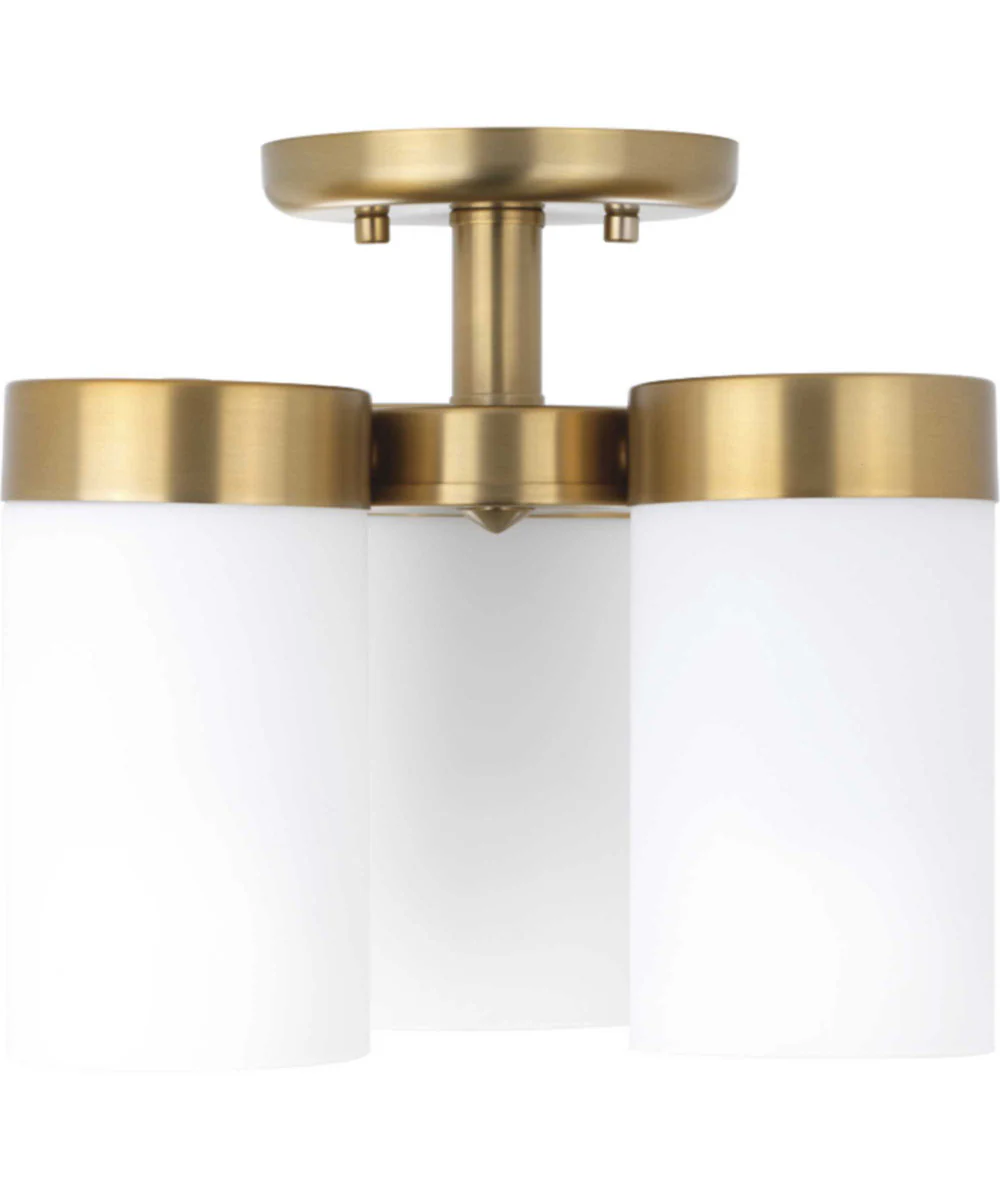 Elevate 3-Light 11-3/4" Flush Mount Brushed Bronze - Image 3