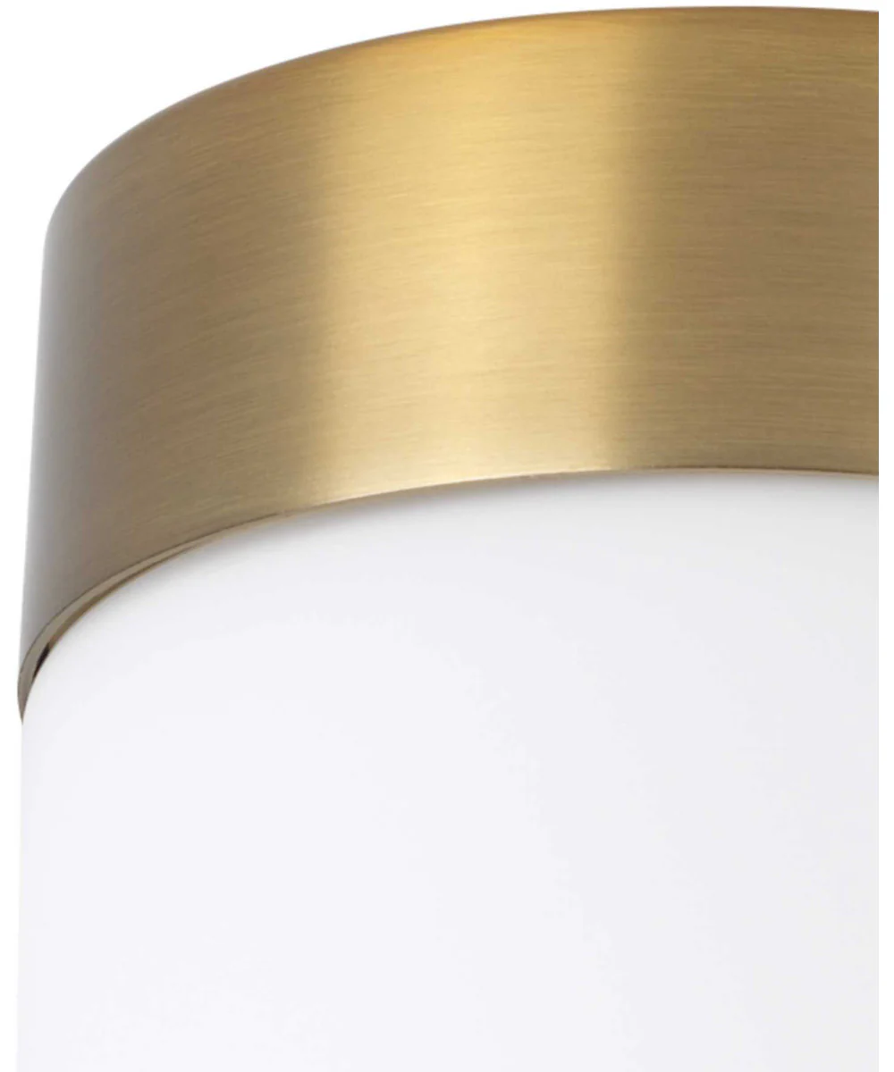 Elevate 3-Light Etched White Glass Mid-Century Modern Bath Vanity Light Brushed Bronze - Image 4