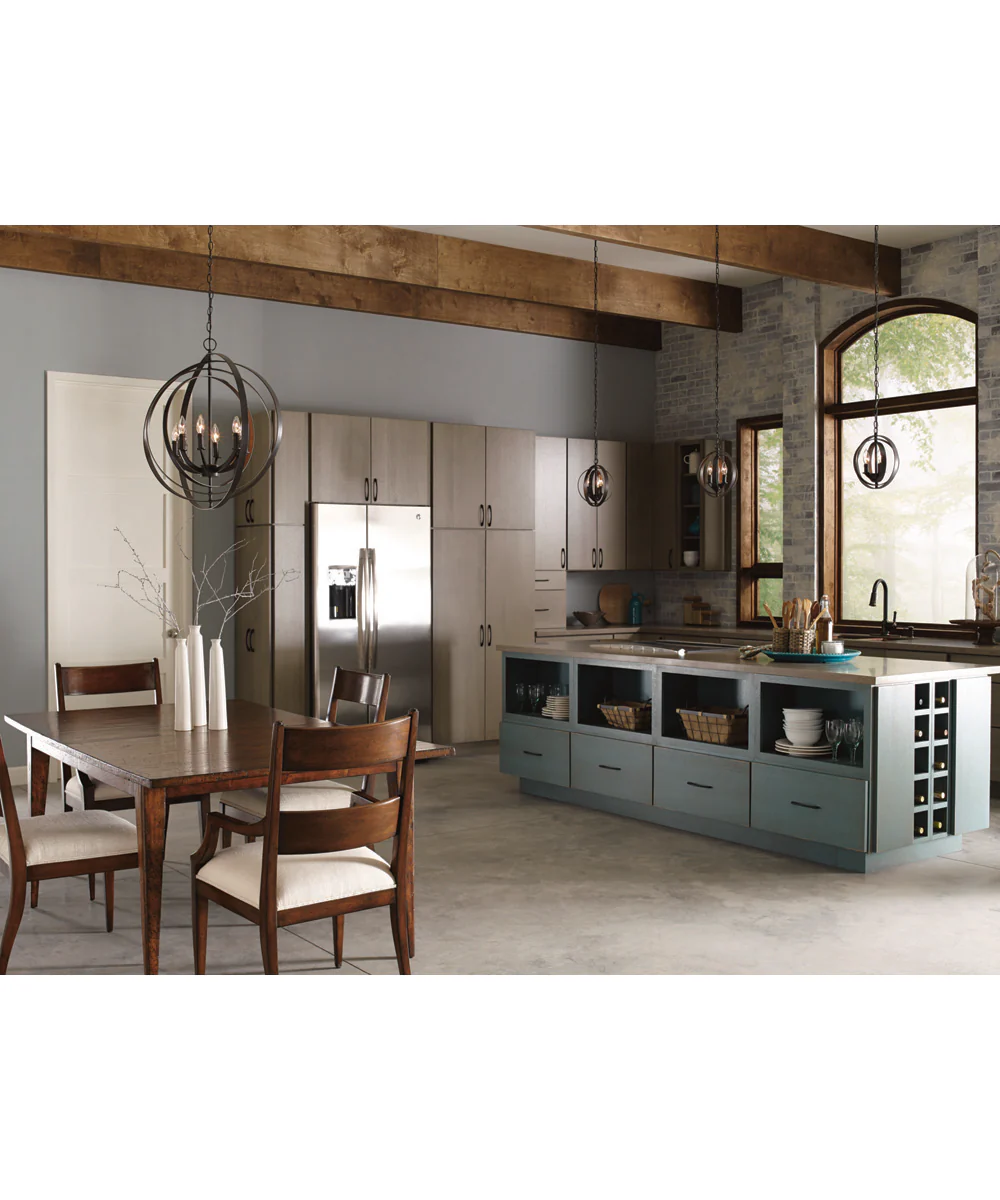 Equinox 6-Light Foyer Pendant Antique Bronze - Image 4