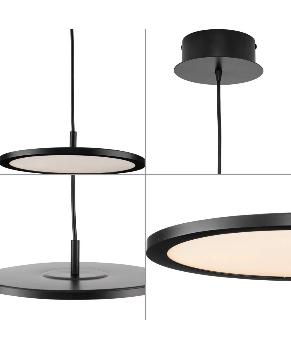 Everlume LED  Modern Pendant Matte Black - Image 3