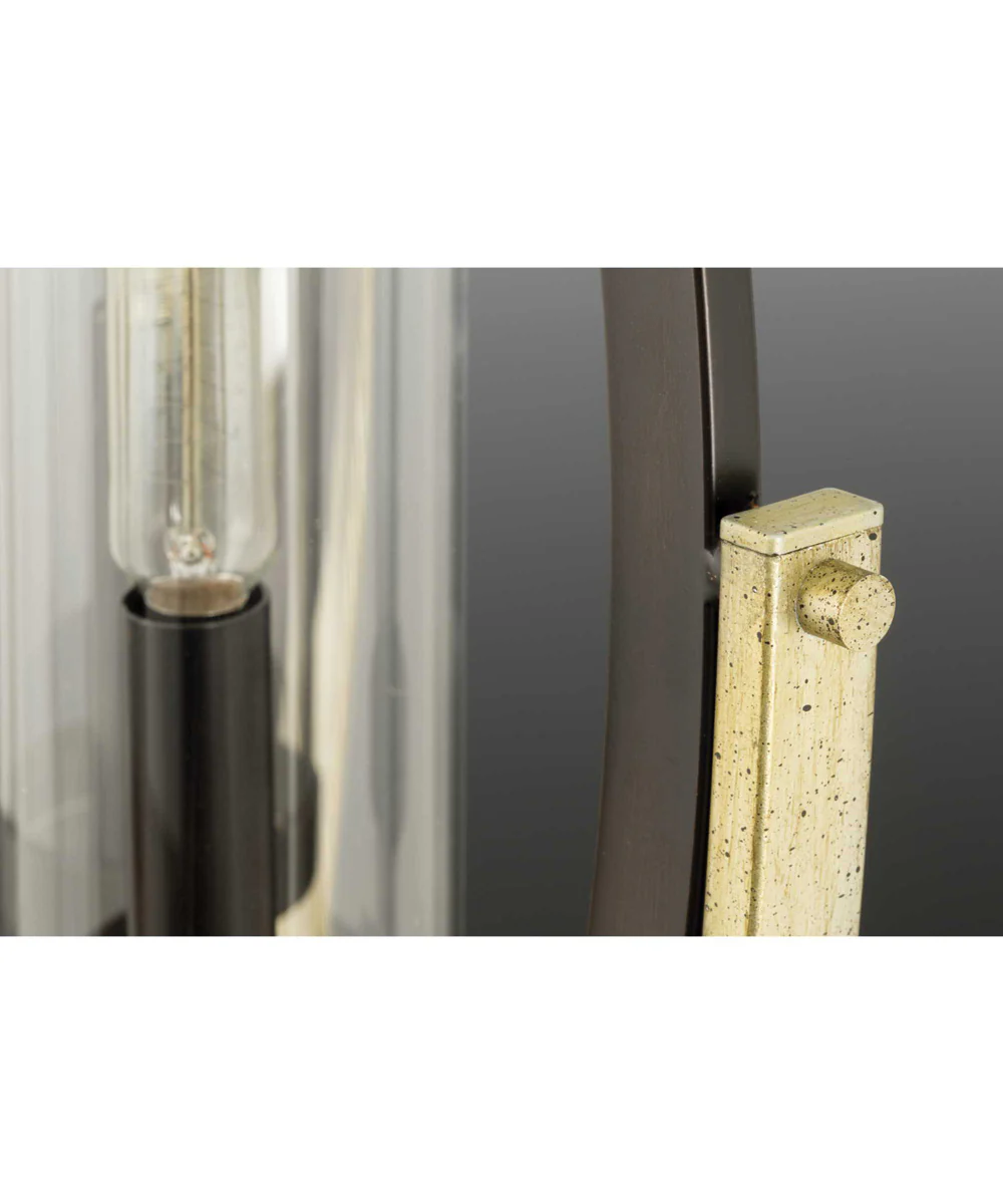 Evoke 5-Light Clear Glass Luxe Chandelier Light Antique Bronze - Image 6