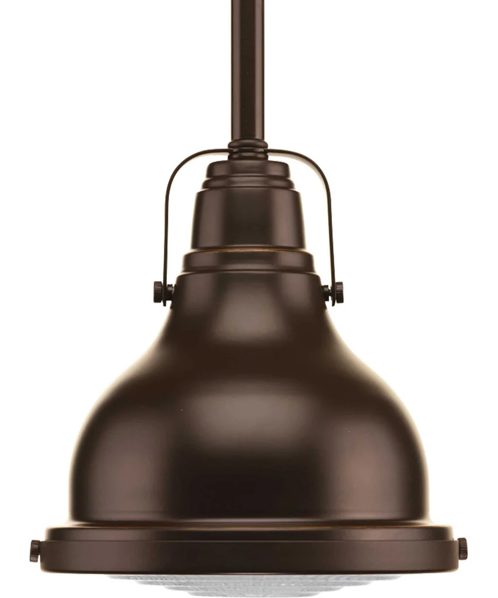 Fresnel Lens 1-Light Clear Fresnel Glass Coastal Mini-Pendant Light Oil Rubbed Bronze