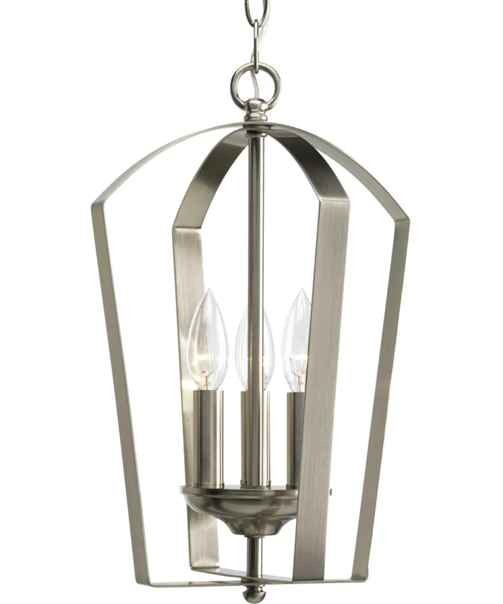Gather 3-Light Foyer Pendant Brushed Nickel - Image 3